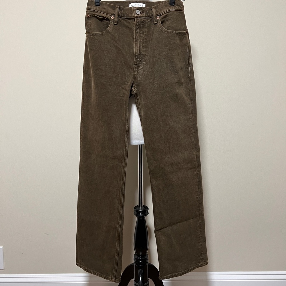 abercrombie 90s relaxed jeans faded brown